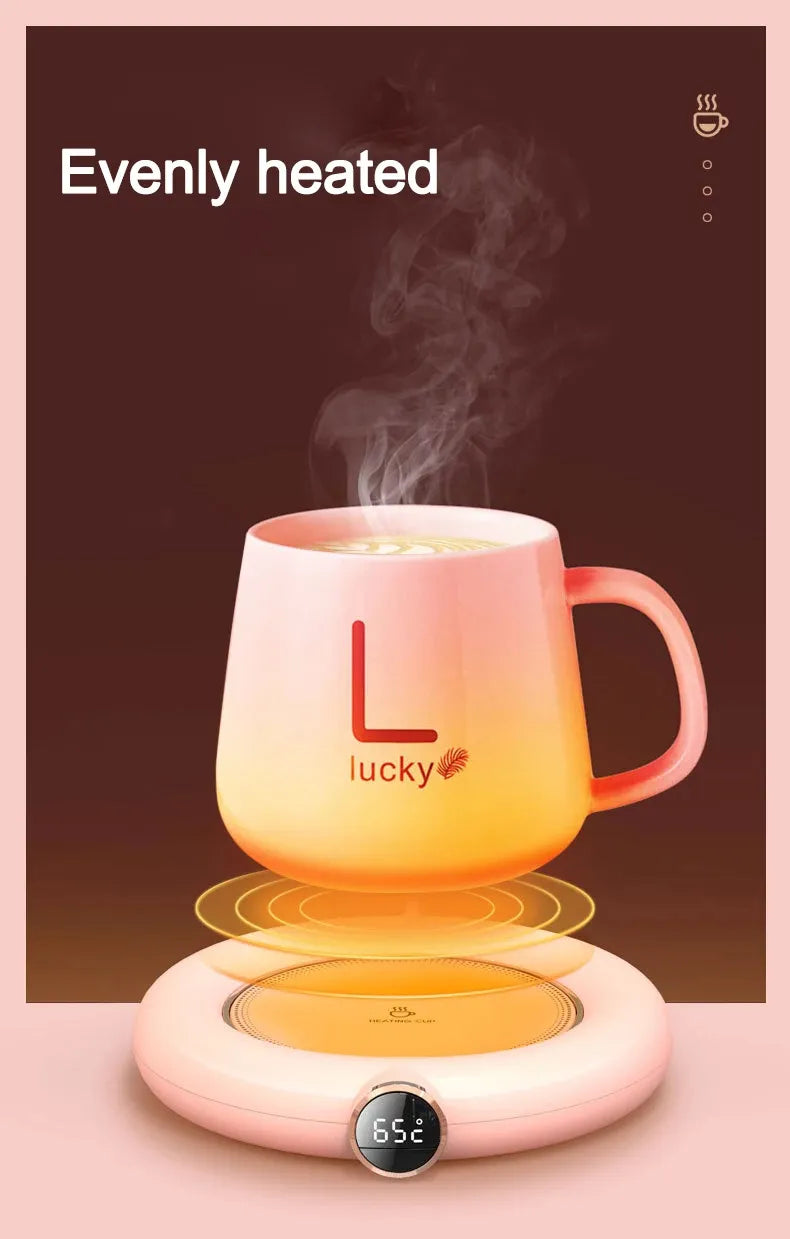 USB Cup Warmer Pad – Adjustable 3-Temperature Electric Mug Heater with LED Display