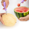“3-in-1 Fruit Digger Fruit Carving Knife Set Cutter Fruit Platter Separator Kitchen Gadgets Watermelon Ice Cream Baller Scoop.”