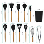 11-Piece Silicone Cooking Tool Set – Heat-Resistant Kitchen Utensils