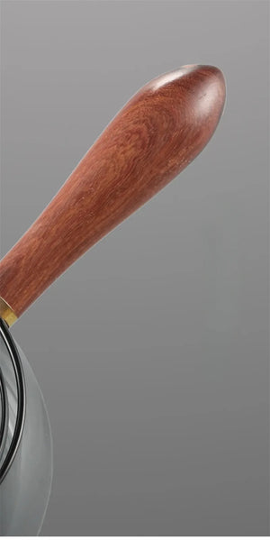 Semi-Automatic Glass Teapot – Heat-Resistant with Infuser & Wooden Handle