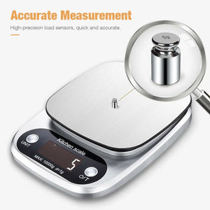 Digital Kitchen Food Scale – 22lbs/1g Multifunction Stainless Steel Weighing Scale