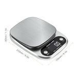 Digital Kitchen Food Scale – 22lbs/1g Multifunction Stainless Steel Weighing Scale