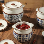 Ceramic Lard Jar – Kitchen Seasoning Storage Jar with Lid & Spoon