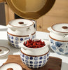 Ceramic Lard Jar – Kitchen Seasoning Storage Jar with Lid & Spoon