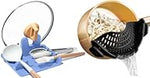 AUOON Clip-On Silicone Strainer – Universal Pasta & Food Colander for Pots and Pans