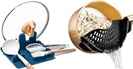 AUOON Clip-On Silicone Strainer – Universal Pasta & Food Colander for Pots and Pans