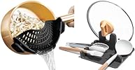 AUOON Clip-On Silicone Strainer – Universal Pasta & Food Colander for Pots and Pans