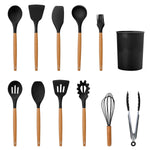 11-Piece Silicone Cooking Tool Set – Heat-Resistant Kitchen Utensils
