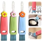 3-in-1 Cup Lid Gap Cleaning Brush Set – Multifunctional Silicone Bottle & Cup Cleaner