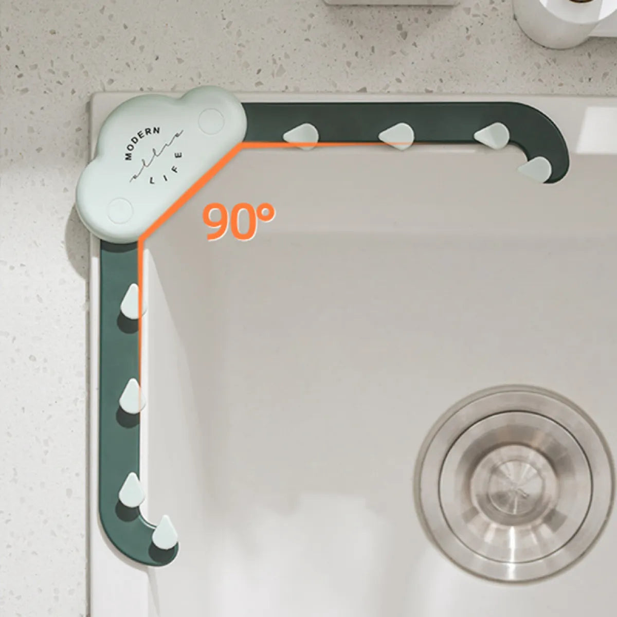 Creative Cloud Sink Drain Rack – Disposable Filter Mesh Bag & Anti-Blocking Strainer