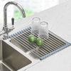 Seropy Roll-Up Dish Drying Rack – Foldable Over-the-Sink Stainless Steel Drainer