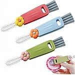 3-in-1 Cup Lid Gap Cleaning Brush Set – Multifunctional Silicone Bottle & Cup Cleaner