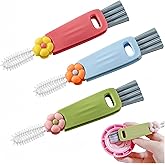 3-in-1 Cup Lid Gap Cleaning Brush Set – Multifunctional Silicone Bottle & Cup Cleaner