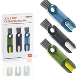 3-in-1 Cup Lid Gap Cleaning Brush Set – Multifunctional Silicone Bottle & Cup Cleaner