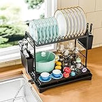 Seropy Roll-Up Dish Drying Rack – Foldable Over-the-Sink Stainless Steel Drainer