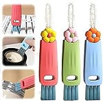 3-in-1 Cup Lid Gap Cleaning Brush Set – Multifunctional Silicone Bottle & Cup Cleaner