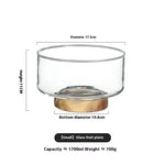 Wooden Coffee Table Fruit Plate – Creative Tall Bowl & Candy Storage Basin