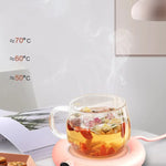 USB Cup Warmer Pad – Adjustable 3-Temperature Electric Mug Heater with LED Display