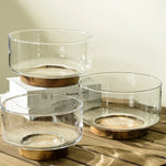 Wooden Coffee Table Fruit Plate – Creative Tall Bowl & Candy Storage Basin