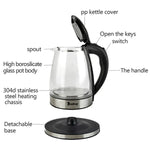 American Standard Electric Kettle 120V 1200W – With Filter Screen & Inner Steel Cover